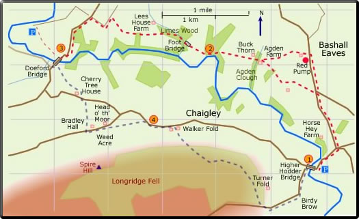 map walk Hodder Walks Stage 2