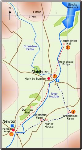 map Hodder Walks Stage 5