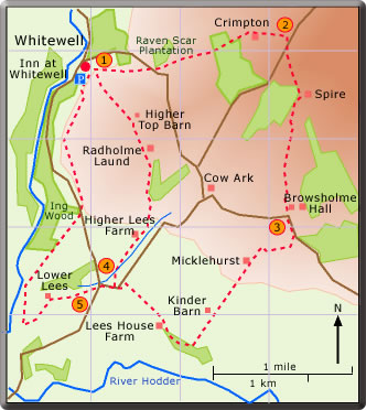 map Whitewall cirular ealk